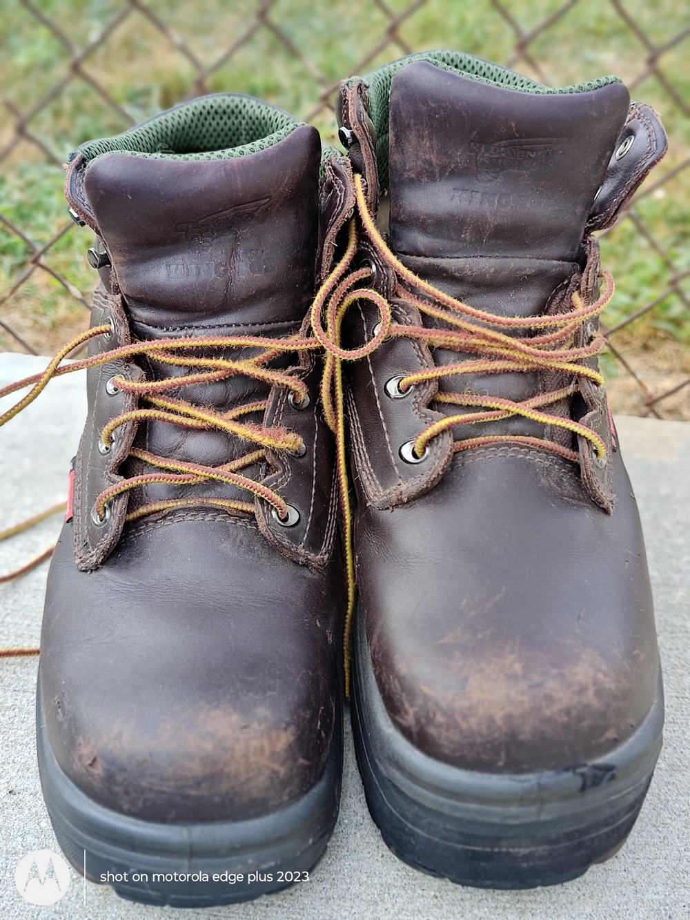 Red Wings Brown Leather Work Construction Boots Steel King Toe Size 13